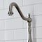 Kingston Brass Bridge Kitchen Faucet with Brass Sprayer, Brushed Nickel KS7758PLBS - alternate 6